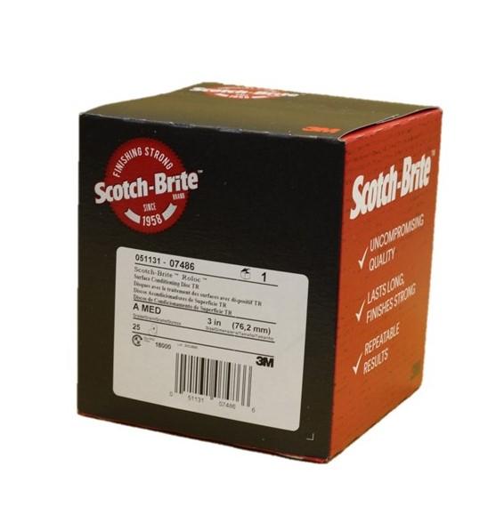 07486 3'' Scotch-Brite Discs Medium